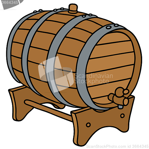 Image of Classic wooden barrel