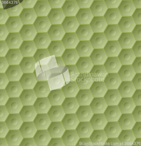 Image of Seamless green hexagon pattern