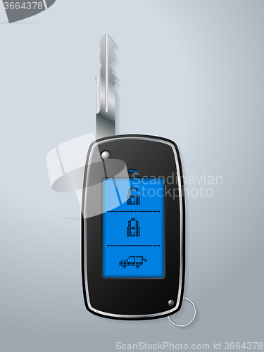 Image of Car remote key with touchscreen