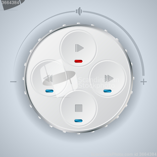 Image of Simplistic car audio gauge