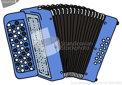 Image of Blue accordion