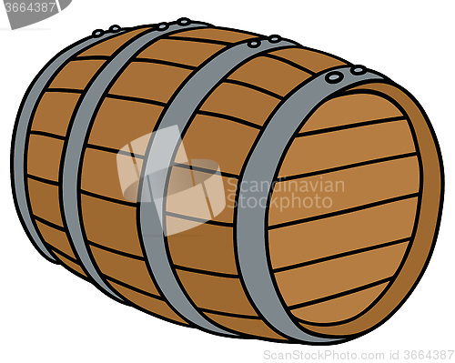Image of Wooden barrel
