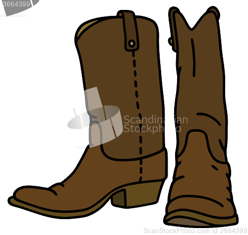 Image of Classic leather jackboots