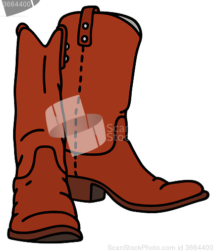 Image of Classic red jackboots