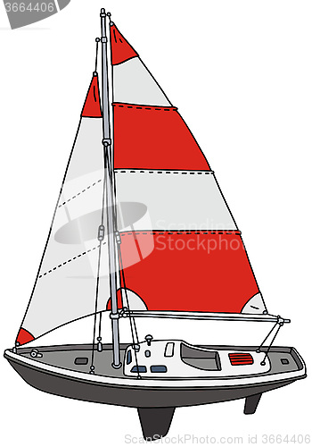Image of Small sailing yacht