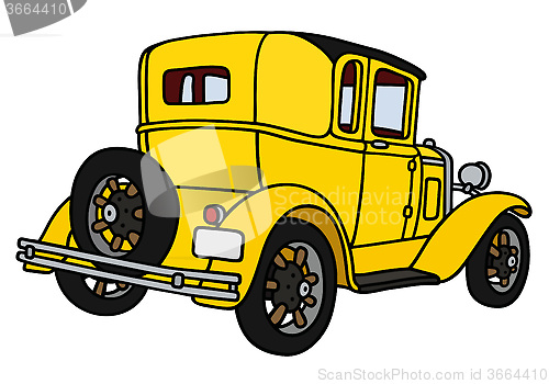 Image of Vintage yellow coupe