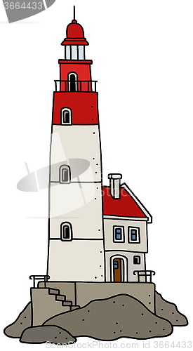 Image of Old stone lighthouse