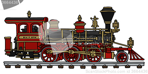 Image of Old american locomotive