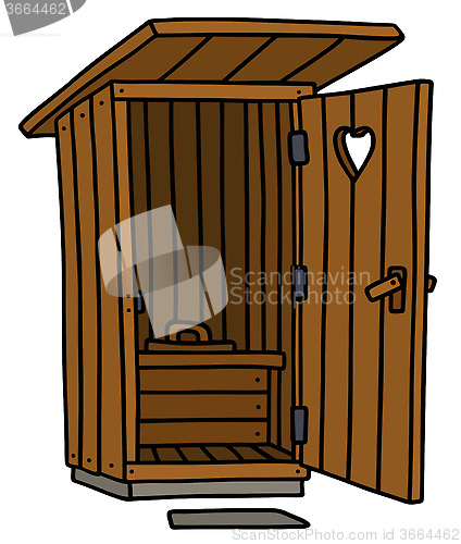 Image of Old wooden latrine