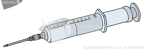 Image of Big plastic syringe