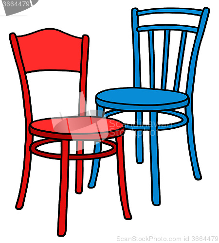 Image of Retro color chairs