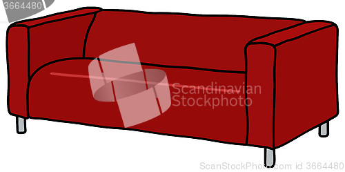 Image of Red couch