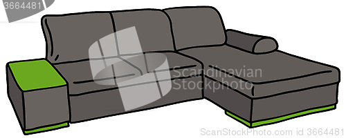 Image of Gray big couch