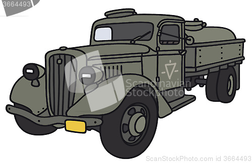 Image of Old military tank truck
