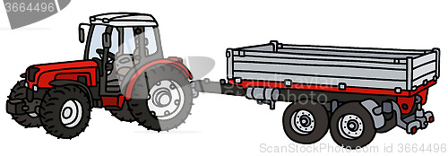 Image of Tractor with a trailer