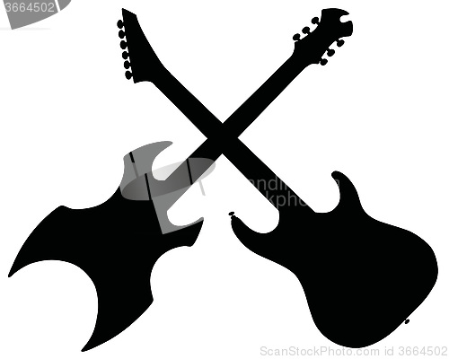 Image of Hard rock guitars