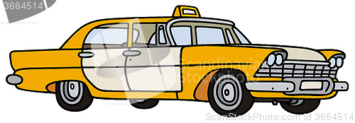 Image of Old yellow taxi