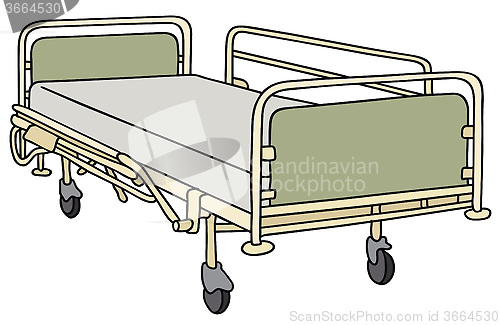 Image of Metal hospital bed