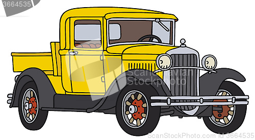 Image of Vintage yellow small truck