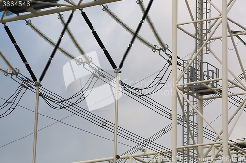 Image of Electric lines above