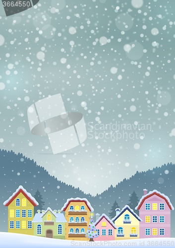 Image of Winter theme with Christmas town image 3