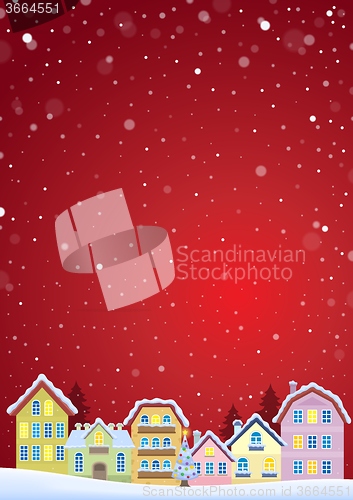 Image of Winter theme with Christmas town image 4