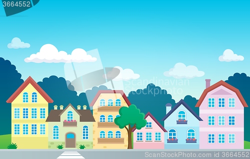 Image of Stylized town theme image 1