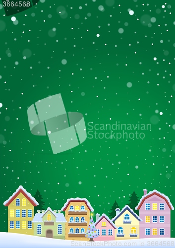 Image of Winter theme with Christmas town image 5