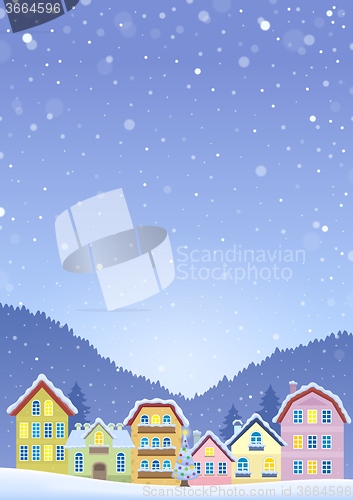 Image of Winter theme with Christmas town image 6