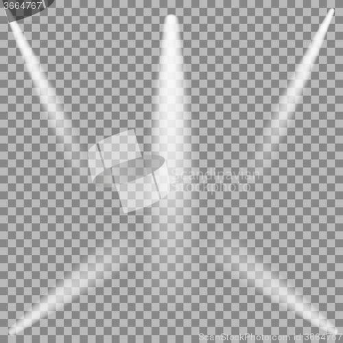 Image of Set of White Spotlights
