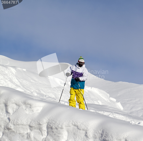 Image of Skier on off-piste slope