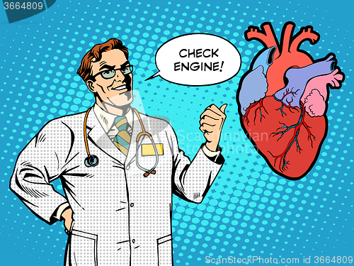 Image of Check engine doctor medicine heart health