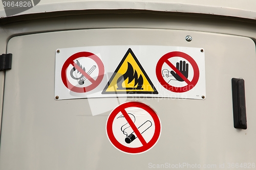 Image of Flammable material container