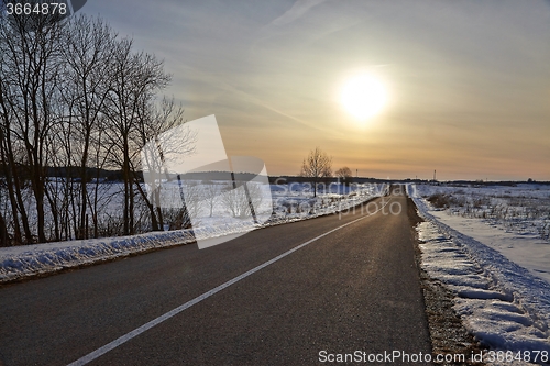 Image of Winter Road Landscape