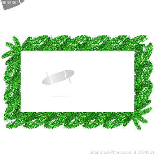 Image of Restangular Christmas Floral Frame.