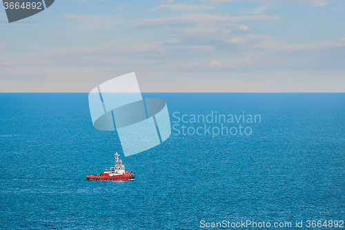Image of Tugboat in the Sea