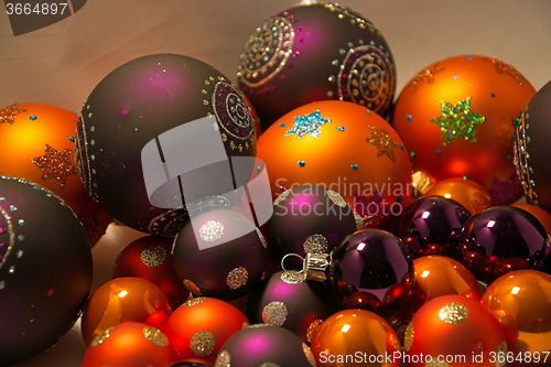 Image of Close-up of Christmas Balls