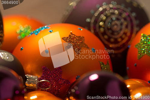 Image of Close-up of Christmas Balls