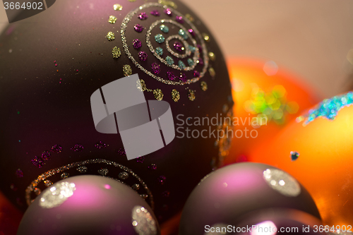 Image of Close-up of Christmas Balls