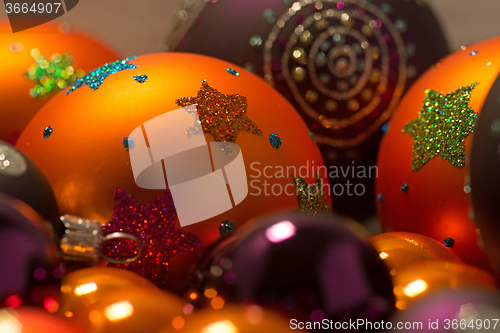 Image of Close-up of Christmas Balls