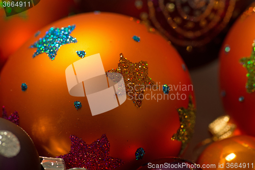 Image of Close-up of Christmas Balls