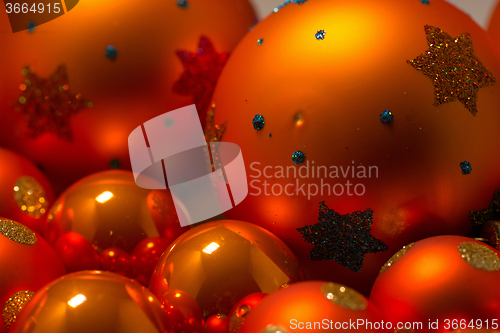 Image of Close-up of Christmas Balls