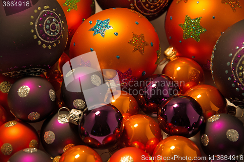 Image of Close-up of Christmas Balls