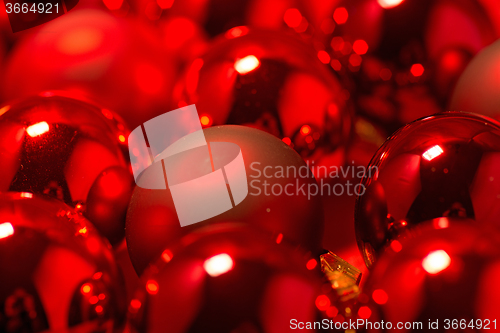 Image of Close-up of Christmas Balls