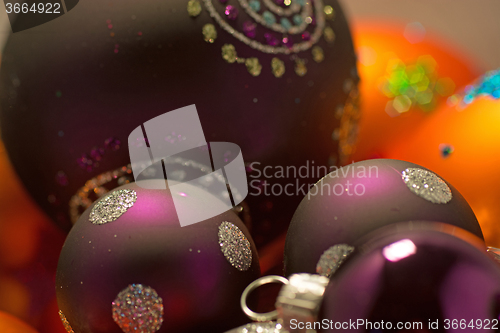 Image of Close-up of Christmas Balls