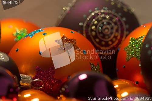 Image of Close-up of Christmas Balls