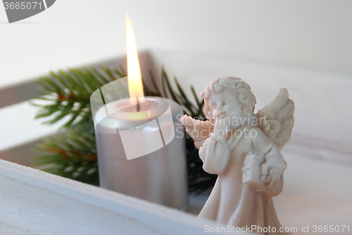 Image of Candle with angel