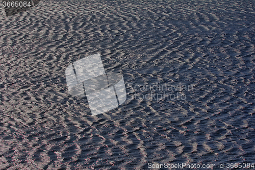 Image of Monotonous ribbed wave: storm on the Arctic ocean