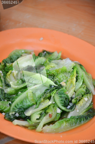 Image of Chinese style fried lettuce  