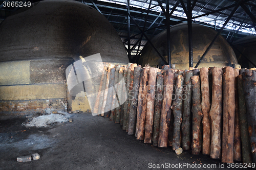 Image of Traditional Charcoal factory Sepetang, Malaysia  